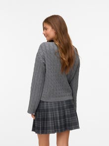 Vero Moda AWLORELLA Pulover -Medium Grey Melange - 10319710