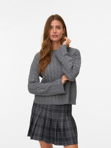 Vero Moda AWLORELLA Pulover -Medium Grey Melange - 10319710