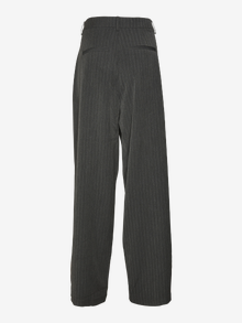 Vero Moda VMSILJE Mid waist Trousers -Dark Grey Melange - 10319718