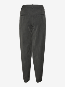 Vero Moda VMSILJE Aukštas juosmuo Kelnės -Dark Grey Melange - 10319719