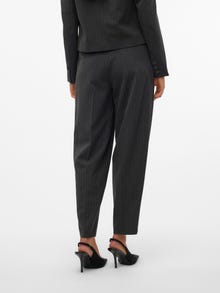 Vero Moda VMSILJE Høj talje Bukser -Dark Grey Melange - 10319719