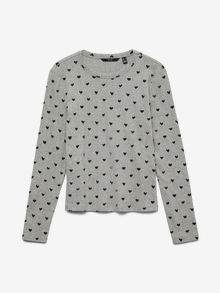 Vero Moda VMTHERESE Top -Light Grey Melange - 10319767