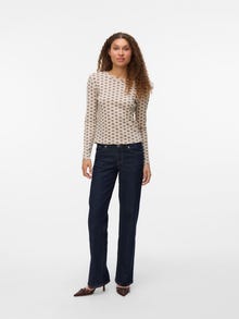 Vero Moda VMTHERESE Top -Oatmeal - 10319767