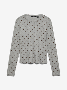 Vero Moda VMTHERESE Top -Light Grey Melange - 10319767