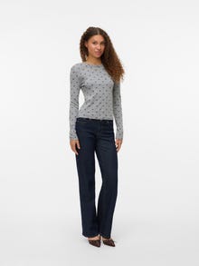 Vero Moda VMTHERESE Top -Light Grey Melange - 10319767