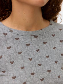 Vero Moda VMTHERESE Tops -Light Grey Melange - 10319767