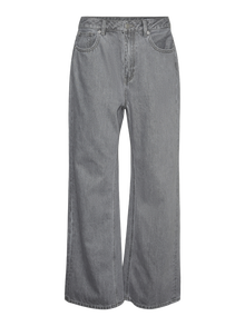 Vero Moda VMTOKEY Låg midja Rak passform Jeans -Medium Grey Denim - 10319789