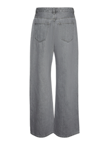 Vero Moda VMTOKEY Niedrige Taille Gerade geschnitten Jeans -Medium Grey Denim - 10319789