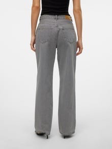 Vero Moda VMTOKEY Niedrige Taille Gerade geschnitten Jeans -Medium Grey Denim - 10319789