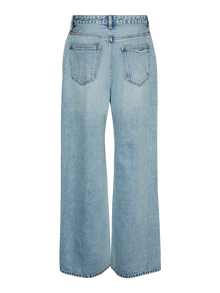 Vero Moda VMTOKEY Niedrige Taille Gerade geschnitten Jeans -Light Blue Denim - 10319790