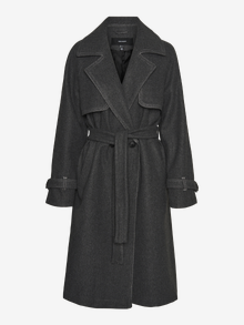 Vero Moda VMPOPMILEY Cappotti -Dark Grey Melange - 10319995