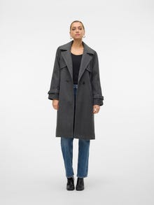 Vero Moda VMPOPMILEY Cappotti -Dark Grey Melange - 10319995