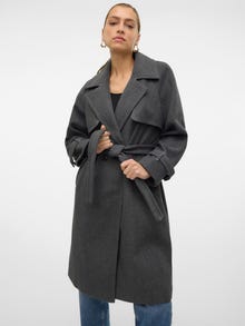 Vero Moda VMPOPMILEY Cappotti -Dark Grey Melange - 10319995