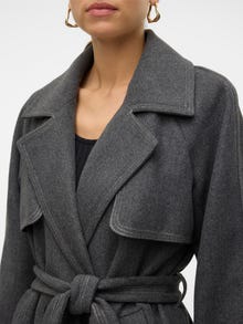 Vero Moda VMPOPMILEY Cappotti -Dark Grey Melange - 10319995