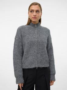 Vero Moda VMNONO Dzianinowy kardigan -Medium Grey Melange - 10319996