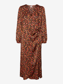 Vero Moda VMRUBIA Long dress -Fire Whirl - 10320040
