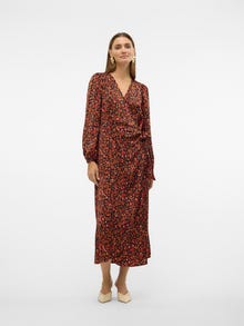 Vero Moda VMRUBIA Long dress -Fire Whirl - 10320040