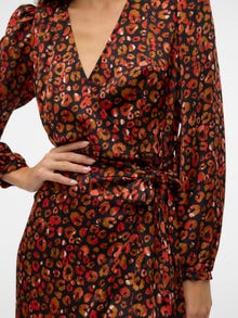 Vero Moda VMRUBIA Long dress -Fire Whirl - 10320040