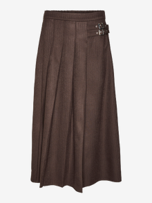 Vero Moda VMHELGA Høj talje Lang nederdel -Chocolate Torte - 10320099