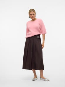 Vero Moda VMHELGA Høj talje Lang nederdel -Chocolate Torte - 10320099