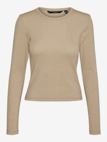 Vero Moda VMCHLOE T-Shirt -Silver Mink - 10320290