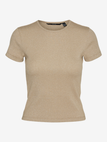 Vero Moda VMCHLOE T-skjorte -Silver Mink - 10320293