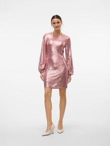 Vero Moda VMANNE Kurzes Kleid -Cameo Brown - 10320316