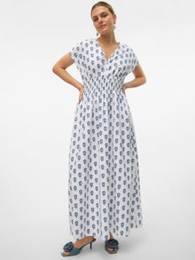Vero Moda VMMYKONOS Lange jurk -Bright White - 10320326