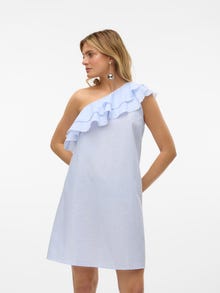 Vero Moda VMMILLIE Kort kjole -Bright White - 10320356