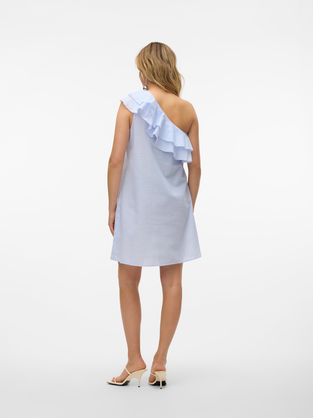 Vero Moda VMMILLIE Kort klänning -Bright White - 10320356