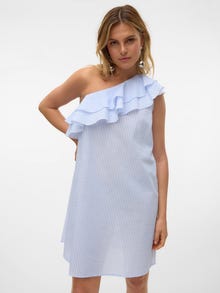 Vero Moda VMMILLIE Kort kjole -Bright White - 10320356
