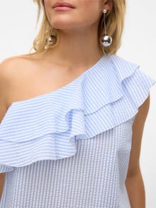 Vero Moda VMMILLIE Kort kjole -Bright White - 10320356