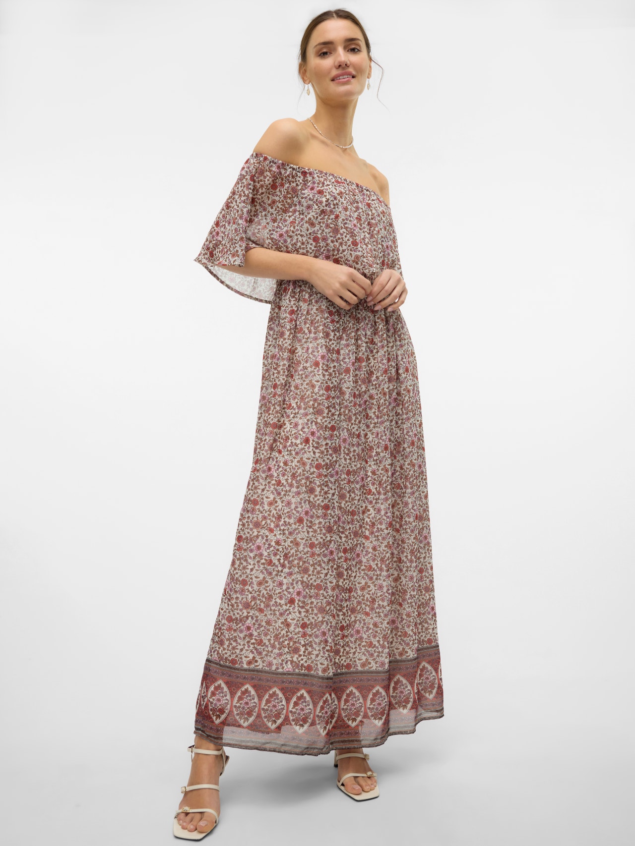 Vero Moda VMBOHO Long dress -Birch - 10320362