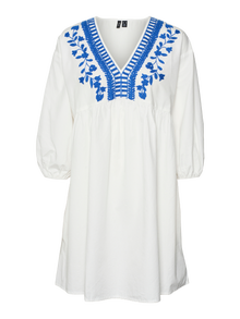 Vero Moda VMVACATION Kort kjole -Bright White - 10320367
