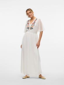 Vero Moda VMDAISEY Lång klänning -Bright White - 10320372