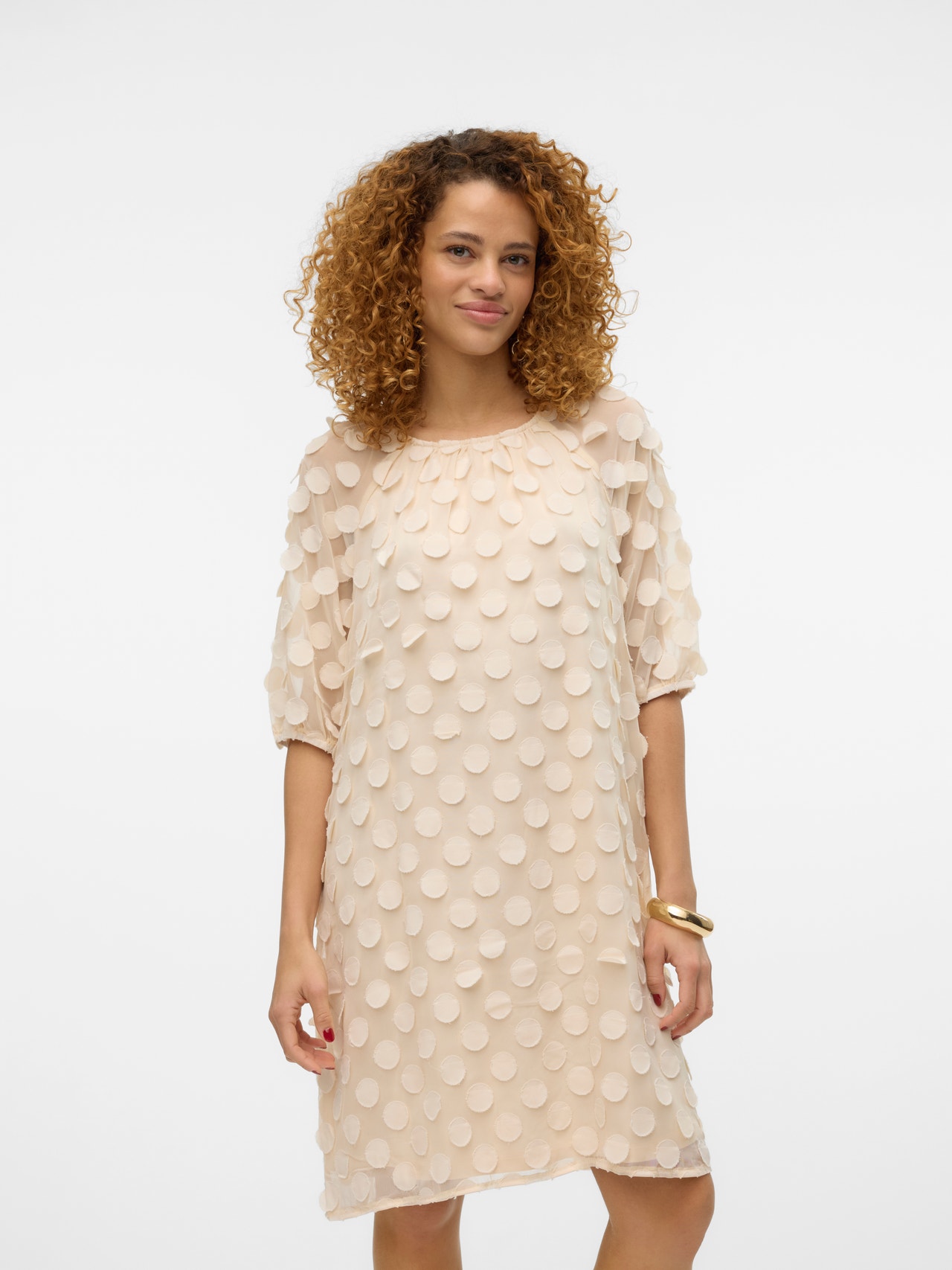 Vero Moda VMDOT Kort kjole -Birch - 10320377