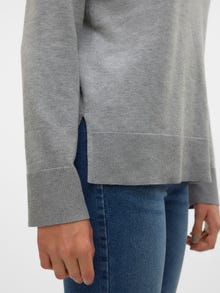 Vero Moda VMSILJE Pullover -Medium Grey Melange - 10320451