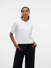 Vero Moda VMSILJE Pullover -Bright White - 10320460