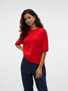 Vero Moda VMSILJE Neulepuserot -High Risk Red - 10320460