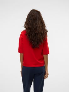 Vero Moda VMSILJE Neulepuserot -High Risk Red - 10320460