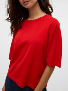 Vero Moda VMSILJE Neulepuserot -High Risk Red - 10320460