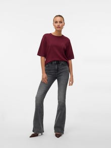 Vero Moda VMSILJE Neulepuserot -Tawny Port - 10320460