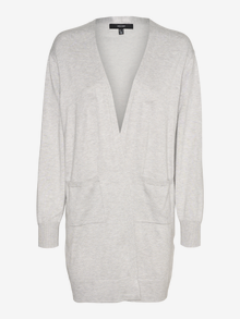 Vero Moda VMSILJE Knit Cardigan -Light Grey Melange - 10320462