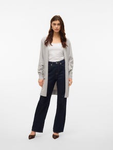 Vero Moda VMSILJE Knit Cardigan -Light Grey Melange - 10320462