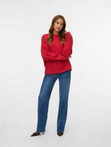 Vero Moda VMBOOM Megztinis -Ribbon Red - 10320463