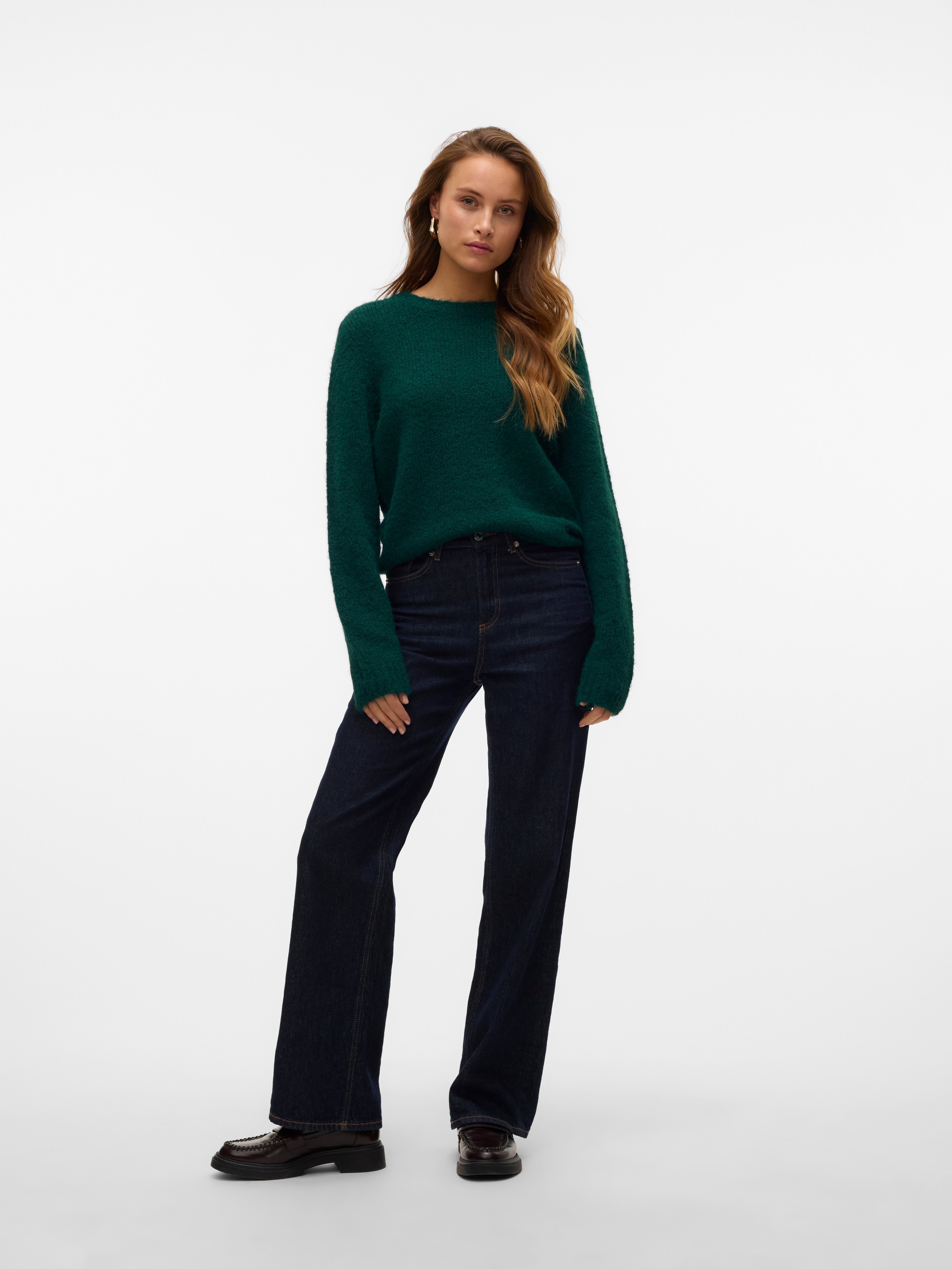 VMNOVAH Knitted pullover Dark Green Vero Moda®