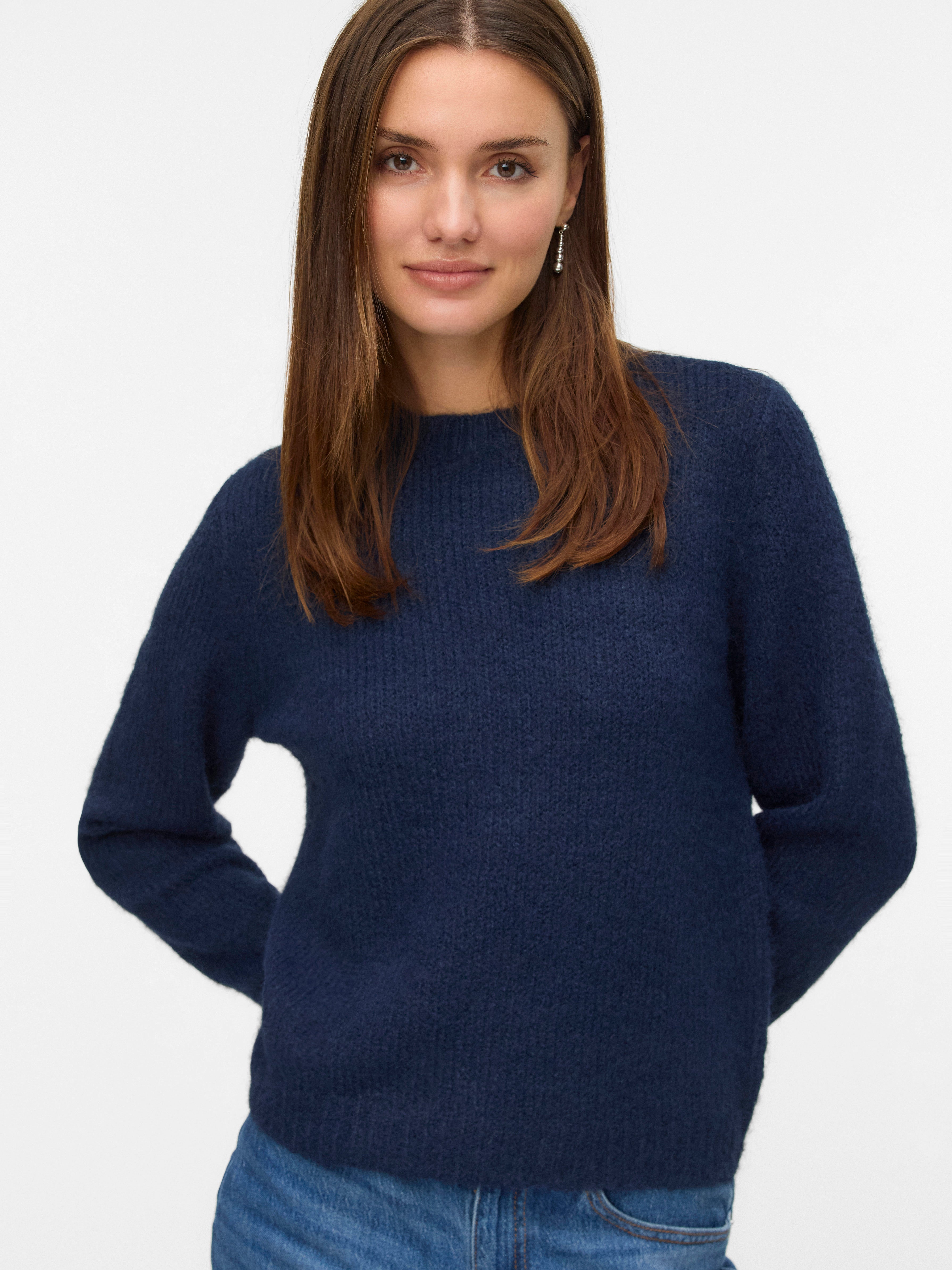 VMNOVAH Knitted pullover Dark Blue Vero Moda®