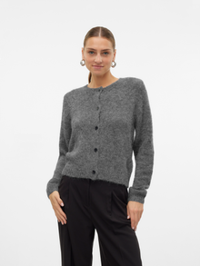 Vero Moda VMNOVAH Cardigans en maille -Medium Grey Melange - 10320496