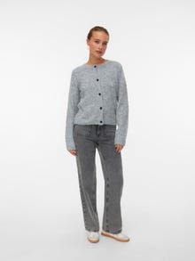 Vero Moda VMNOVAH Knit Cardigan -Medium Grey Melange - 10320496