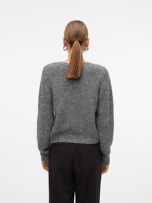 Vero Moda VMNOVAH Cardigans en maille -Medium Grey Melange - 10320496